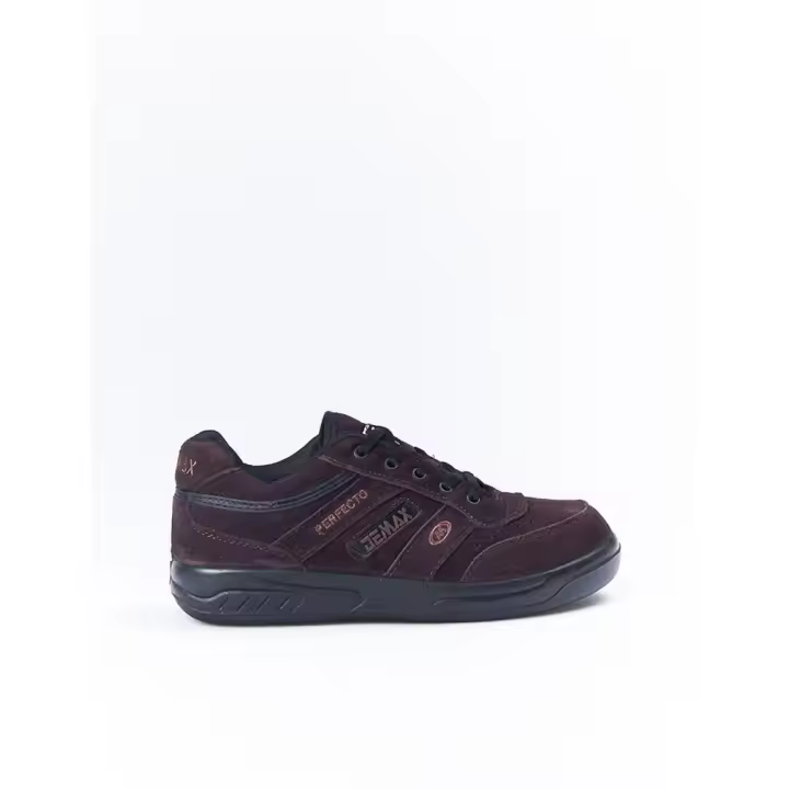 Zapatillas casual sneakers para hombre Demax Marrón Cordones - 1