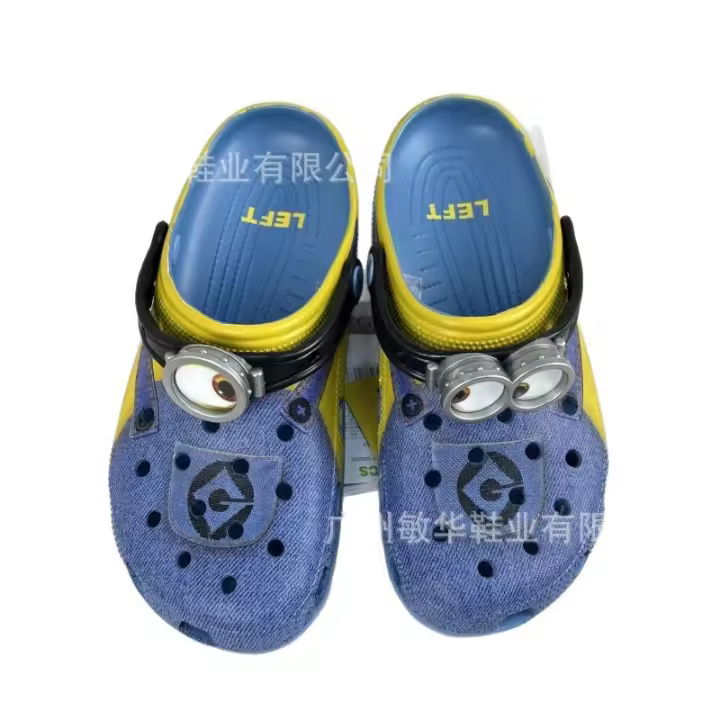 Sandalias De Niños Con Ojos Grandes Y Estilo Croc Flip-Flops Casual Para Playa Zapatos Transversales Respirables Para Todas Las Estaciones Regalo De Navidad - 1