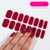 Adhesivos para uñas de gel UV, adhesivos para uñas de fototerapia semicurados semicurados de color sólido, adhesivos de gel de estilo simple totalmente impermeables y duraderos - details 2