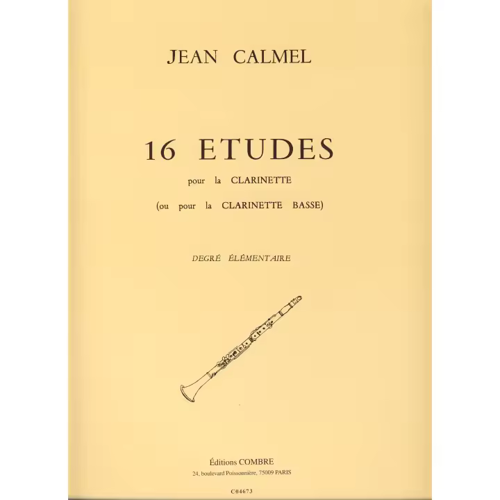 CALMEL J.-Estudios (16) para Clarinete (Clarinete Bajo) - 1