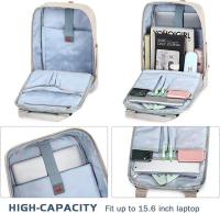 Mochila Mujer Hombre, Mochilas Escolares Juveniles Casual Bolsos Mochila Portatil 15,6 pulgadas with Bolso Antirobo para Viaje Trabajo Instituto - details 2