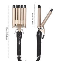 Rizador De Pelo Portátil Cerámico Con Control De Temperatura 2 Velocidades PTC Calentamiento Rápido 5 Modos De Onda Para Cabello Seco Y Húmedo - details 6