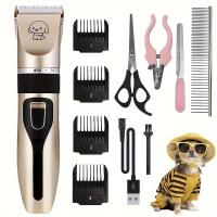 Set Profesional De Afeitadora Para Mascotas - Afeitadora Eléctrica Silenciosa Y Eficiente Para Perros Y Gatos - details 0