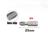 Juego De 10 Piezas De Brocas Eléctricas Hex Shank PH PZ De Acero De Aleación Para Destornilladores 25mm Tamaños PH1 PZ1 PH2 PZ2 PH3 PZ3 - details 28
