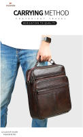 Bolsa De Hombro Para Laptop De 13 Pulgadas WESTAL Para Negocios Y Documentos Correa Ajustable Material Principal Cuero Genuino Estilo Casual - details 9