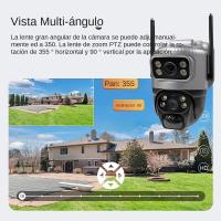Cámara De Seguridad V380 Dual Lente 4G Con Visión Nocturna Y Detección De Humanos Impermeable 8MP 4K Batería CCTV Monitor Solar PIR - details 7