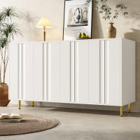 Gabinete de Comedor independiente 140x40x85,9 cm | Diseño Único con Puertas Personalizados | Pitas Metálicas Durables y Estables | Amplio Espacio de Almacenamiento para Sala de comedor - details 0