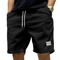 Shorts De Corduroy Vintage Para Hombre Estilo Retro Casual De Verano Pantalones Deportivos Transpirables De Color Sólido Talla Media - details 13