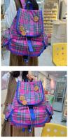 Mochila escolar, mochila de gran capacidad, mochila escolar de viaje de negocios para mujer, impermeable, negra - details 37