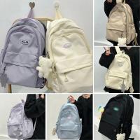 Mochila Grande De Nylon Con Gran Capacidad Para Viajes Colores Dulces Kawaii Mochila Escolar Diaria Para Estudiantes Con Cremallera - details 1