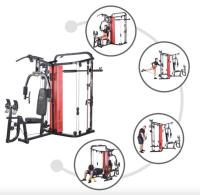 MULTIGIMNASIO Y MAQUINA SMITH 2 EN 1 ATOM HMS PRO CON 63KG DE PESO - details 5