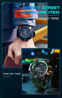 Reloj Deportivo De Lujo SANDA G-Style Militar LED Digital Para Hombre Resistente Al Agua Cuarzo Reloj De Pulsera Con Pantalla Analógica Y Digital - details 4