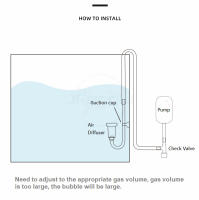 Difusor De Aire Aquapro Atomizador De Bolitas Válvula De Chequeo Para Acuario Tanque De Peces Mini Nano Generador Filtro De Oxígeno Bomba De Aire - details 4