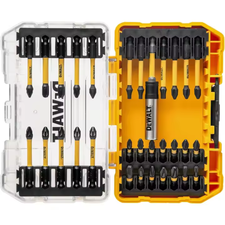 DEWALT DT70730T-QZ - Juego de 25 piezas en estuche tipo Tough Case para atornillar con llaves de vaso de limpieza fácil. - 1