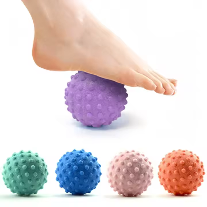Bola De Masaje Duradera TPE Espinosa Para Punto Triger Deporte Fitness Alivio Del Dolor En Mano Y Pie Relieve De Fascitis Plantar 4.5cm - 1