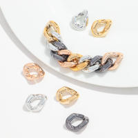30pcs Cuentas De Cadena Geométricas Doradas 17x22MM Para Creación De Joyas Collares Pulseras Y Gafas Accesorios DIY - details 8