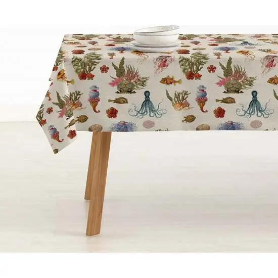 BL BELUM - Mantel Antimanchas Varios Tamaños - Mantel Tacto Extrasuave Color Multicolor - Mantel 100% Made in Spain Tejido 100% algodón orgánico - Mantel Modelo 0120-396 - 1