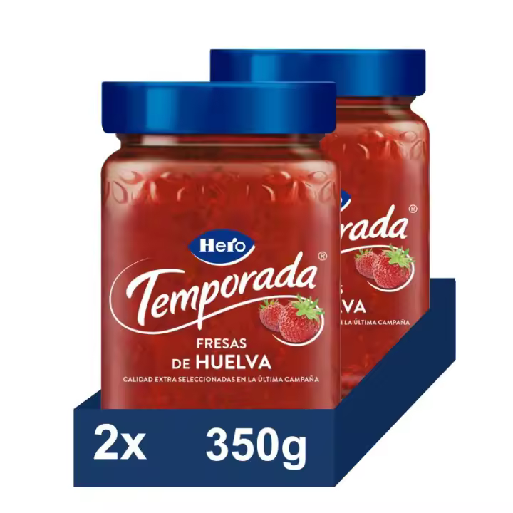 HERO Mermelada temporada Fresas pack 2x350g - 1