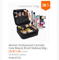 Bolso De Maquillaje Para Mujer De Cuero PU Impermeable Gran Capacidad Estuche De Viaje Para Cosméticos Y Accesorios - details 4