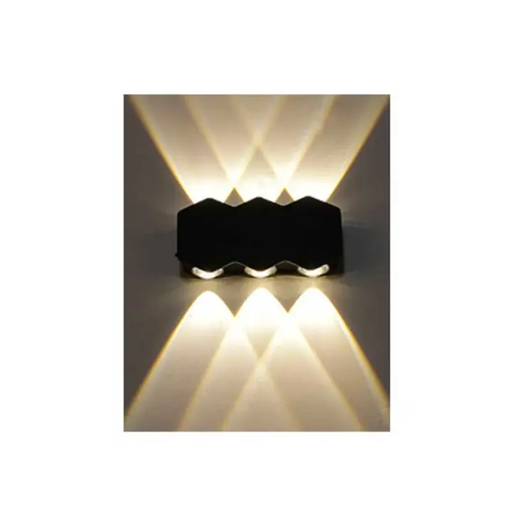 6 piezas LED Luz de pared al Aire Libre interior y al Aire Libre waterproof LED Luz de pared Blanco - 1