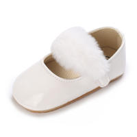 Zapatos De Princesa Para Bebé Niña En Lace Blanca Mocasines Con Lazo Y Borde Antideslizante De Goma Primera Calzado Para Caminar - details 167
