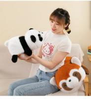 Muñeco De Peluche Panda Rojo Y Negro Reversible Suave Para Niños Y Bebés Regalo De Cumpleaños O Navidad Tema Animal De La Naturaleza - details 11