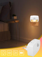 Lámpara Nocturna LED Con Sensor De Movimiento EU/US Enchufe 85-265V Pir Inducción Humana 3 Colores Para Dormitorio - details 0