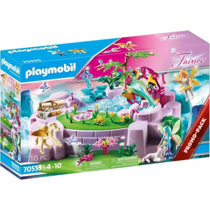 PLAYMOBIL lago mágico en el mundo de las hadas y sus amigos unicornios Promo-Pack Fairies  (70555) - 1