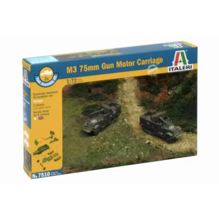 Semioruga USA M3 75mm Italeri-7510 | Versatilidad en el Campo de Batalla - 1
