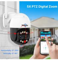La cámara de seguridad inalámbrica Hiseeu 4K 8MP, con doble lente, zoom 8X, audio bidireccional, visión nocturna a todo color, detección de humanos, seguimiento automático, panorámica de 355° y inclinación de 90°, resistente al agua IP66 - details 10