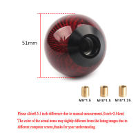 Pomo De Cambio De Marchas Universal De Fibra De Carbono Forma De Bola Acrílico Transparente Para Coche Accesorios De Automóvil - details 1