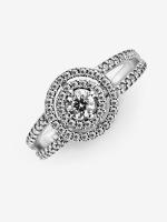 Halo brillantemente-Plata de Leyes Pandora - Anillo de Doble - details 1