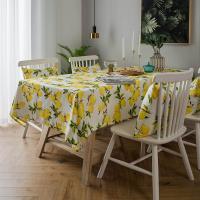 Mantel de poliéster a prueba de derrames con diseño de madera para Primavera y Verano, para uso en interiores y exteriores - details 0