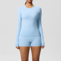 SSITO Traje Deportivo de Yoga para Mujer, 2 UDS., entrenamiento, ajuste Seco, transpirable, Top Deportivo de Alta elasticidad, pantalones de Yoga de Belte Alta para Mujer - details 31