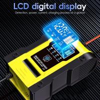 Cargador de batería de coche de 7 etapas, litio, 12 V, 6 A, 24 V, 3 A, para reparación de pantalla táctil, carga de plomo ácido húmedo, pantalla LCD digital - details 1