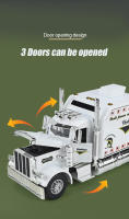 Camión Peterbilt 389 De Escala 1/24 Juguete De Colección Con Sonido Y Luz Modelo De Aleación De Metal Regalo Para Niños - details 10