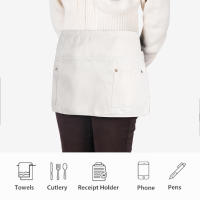 Apariencia Corta Para Servidor Con Varios Bolsillos Y Hebilla Estriada Unisex Medio Apariencia Para Waiter - details 9