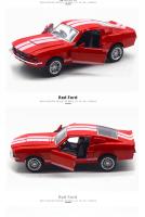 Modelo De Coche Clásico Vintage Mustang GT De 1:32 En Aleación De Metal Con Retroceso Para Colección Y Regalo Para Niños Vehículo Miniatura Replicado - details 5