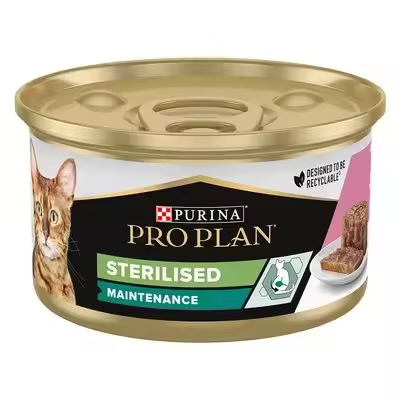 PURINA PRO PLAN FELINE MULTI LATA ESTERILIZADO SALMON ATUN 12X85GR - 1