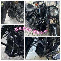 Cubierta De Barra De Radiador Y Spoiler Frontal Para Harley Road King Electra Street Glide FLHR FLTRX 17-2025 Negro Brillante Accesorio De Motocicleta - details 1