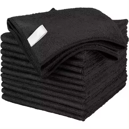 Clim Profesional - Bayeta de Microfibra Negra 38x40 Cm - Pack 12 Uds - 1