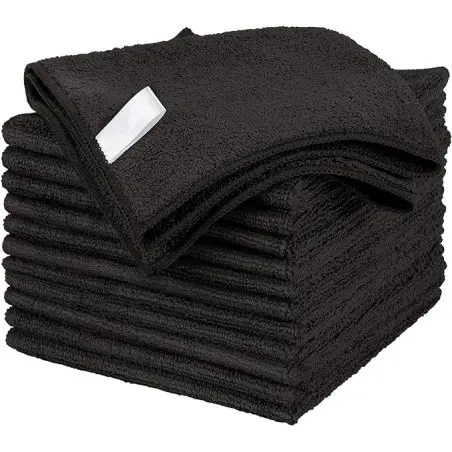 Clim Profesional - Bayeta de Microfibra Negra 38x40 Cm - Pack 12 Uds - 1
