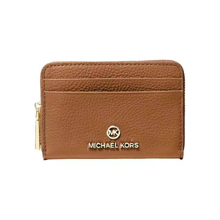 Cartera MICHAEL KORS Jet Set Charm Logo Dorado Color Marrón - 1