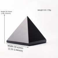 Piedra deObsidianaNatural Para Tapicería Tamaño Grande Pirámide De Cristal Decoración Para Sala De Estar Dormitorio Comedor Regalo - details 2