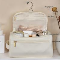 Organizador De Viaje Estiloso De Cuero Con Diseño De Gancho Y Gran Interior Para Maquillaje Y Cosméticos Zwq - details 3