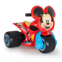 INJUSA - Quad Eléctrico Infantil Samurai | Moto a Batería para Niños de 1 a 3 Años | Batería 6V | Pedal Acelerador | Freno Eléctrico | Ruedas Anchas de Plástico | Velocidad máx. 3 km/h | Decoración Mickey Mouse o Minnie Mouse Disney | Color Rojo o Rosa - details 2