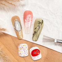 Brocha De Uñas Ultrafina De Acero Con 7 Pines Para Dibujar Líneas Finas Y Pintura 3D Con Varias Cabezas Herramienta Para Gel UV Y Artesanía De Uñas - details 4