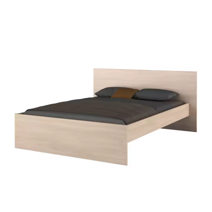 Miroytengo Cama Dormitorio Principal John Estilo Natural en Color Roble Brooklyn 135-140x190 o 160x200 cm - 1