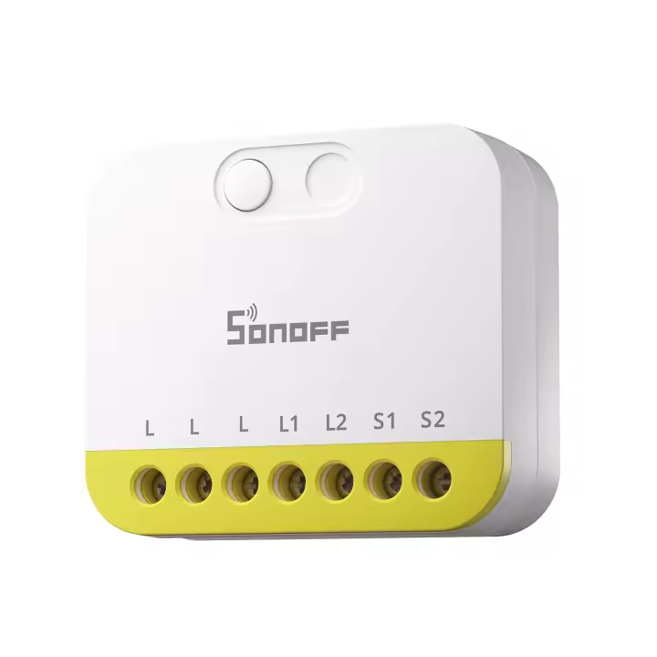Sonoff Mini interruptor inteligente Duo-L, 2 canales  Zigbee,12A, blanco - 1