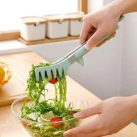 Pinzas de cocina pequeñas de silicona, mini pinzas para servir de grado alimenticio con puntas de silicona, juego de 3, color verde - details 4
